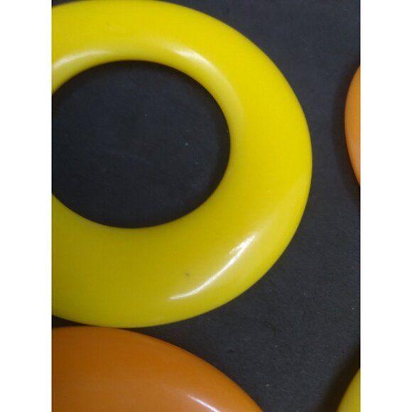 10 Vintage Retro Acrylic Rings For Crafting Sewing Jewelry Bag Making 3.25" - Picture 6 of 10